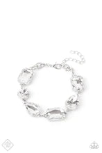 Paparazzi Accessories-Cosmic Treasure Chest White Emerald Cluster Bracelet
