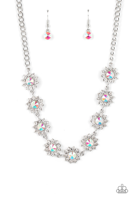 Paparazzi Accessories-Blooming Brilliance Multi Iridescent Necklace Set