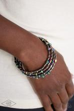 Paparazzi Accessories-Regal Remix Multi Iridescent Bead Bracelet