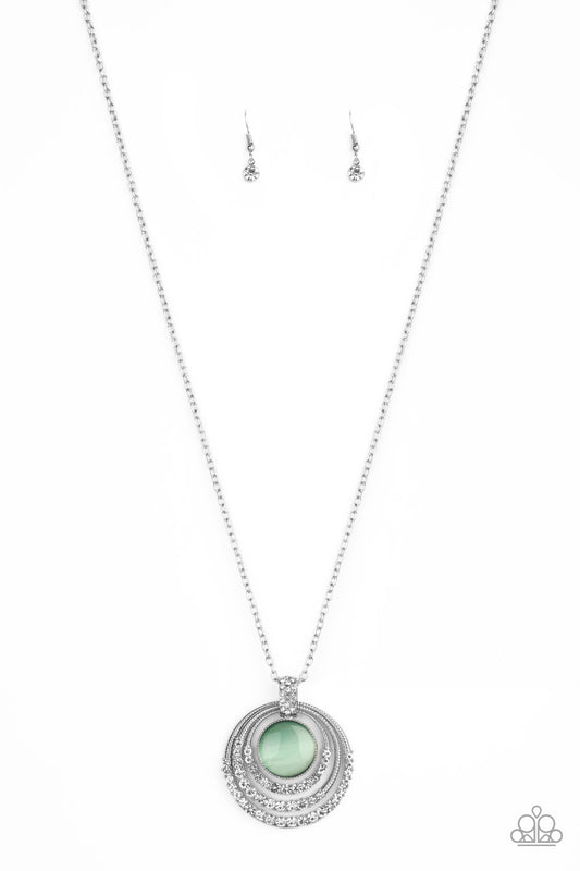Paparazzi Accessories-A Diamond A Day Green Necklace Set