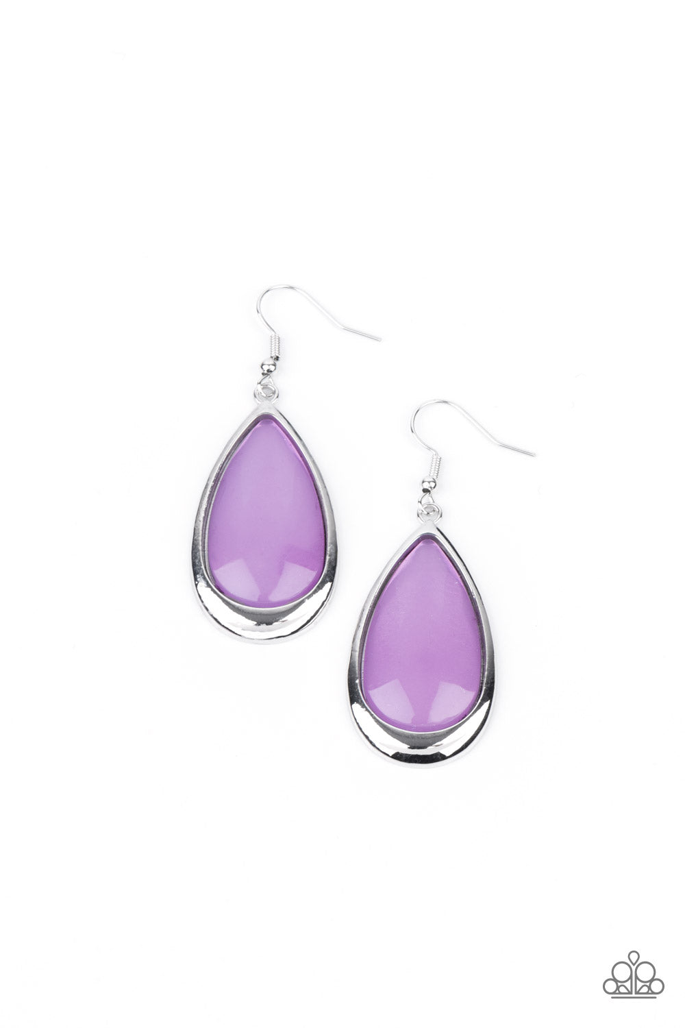 Paparazzi Accessories-A World To SEER Purple Teardrop Earrings