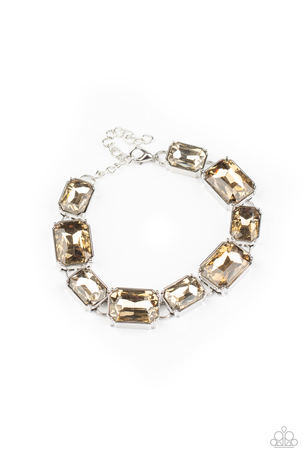 Paparazzi Accessories-After Hours Brown Emerald Bracelet