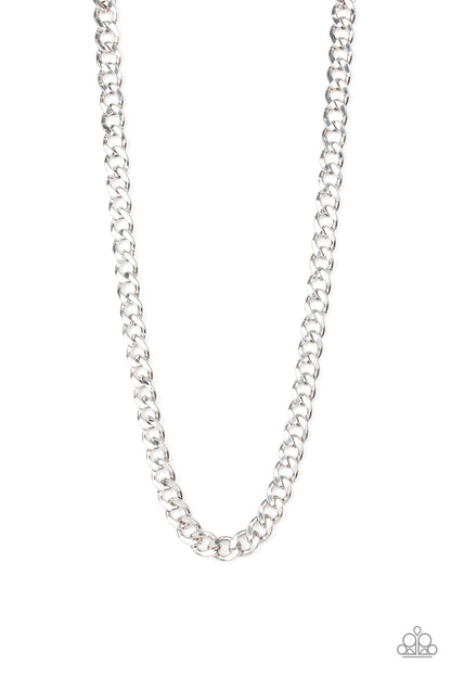 Paparazzi Accessories-Alpha Men's Silver Chain
