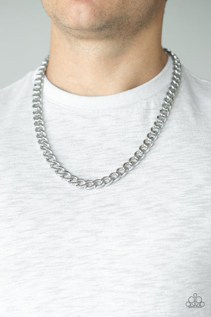 Paparazzi Accessories-Alpha Men's Silver Chain