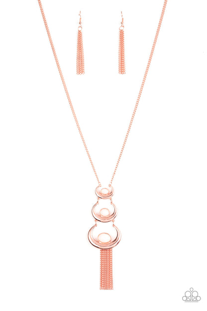 Paparazzi Accessories-Copper Moon Necklace Set