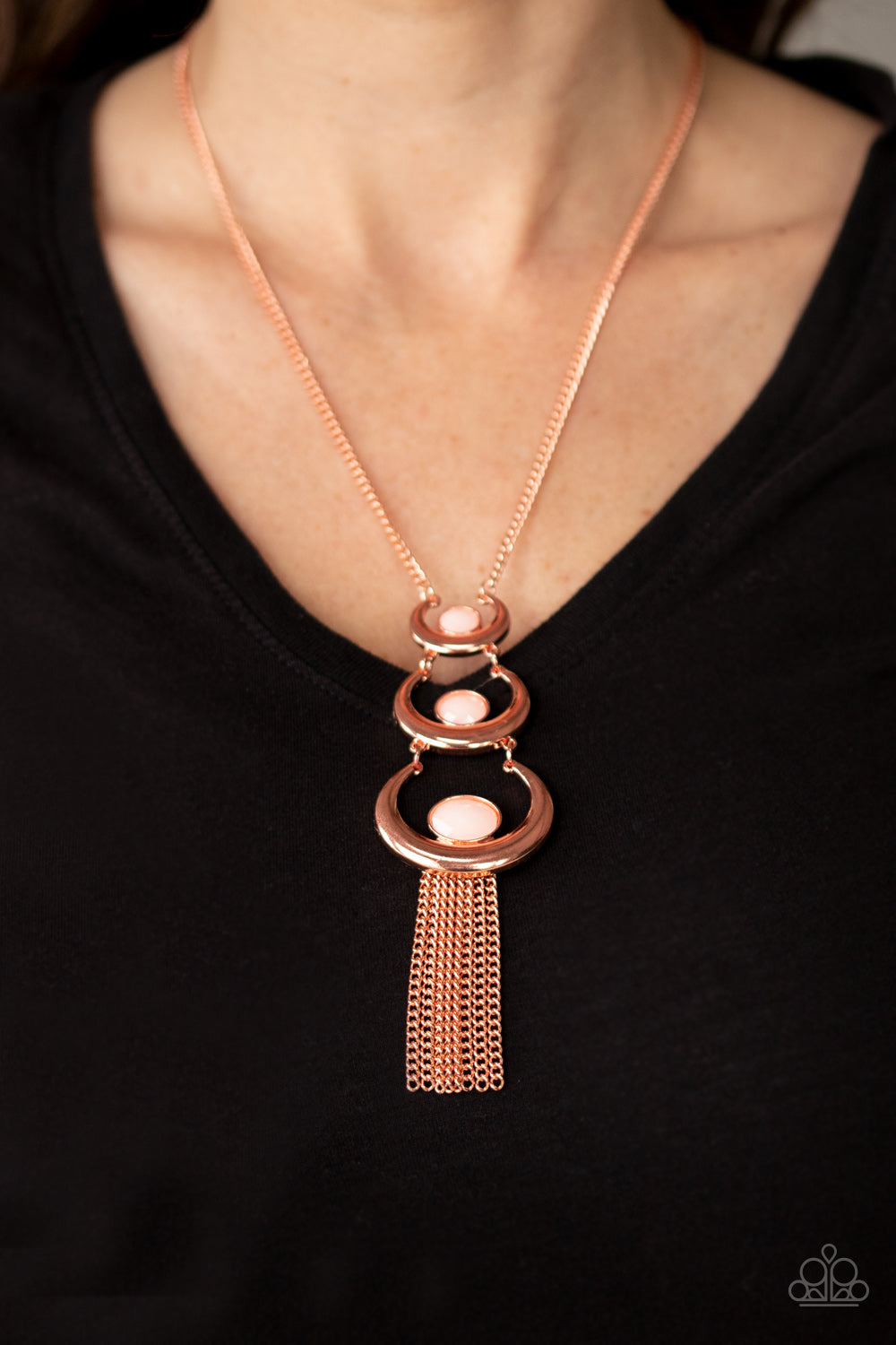 Paparazzi Accessories-Copper Moon Necklace Set