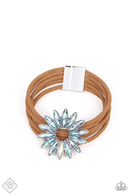 Paparazzi Accessories-Astral Adventure Multi Iridescent Brown Fashion Fix Bracelet