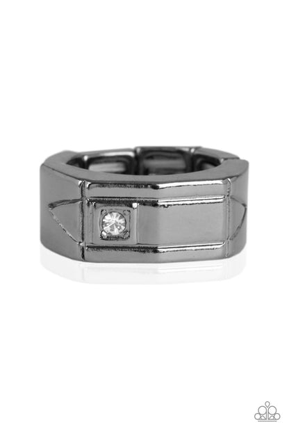 Paparazzi Accessories-Atlas Black Men's Ring