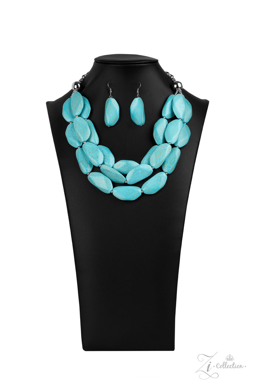 Paparazzi ZI Signature Collection-Authentic Blue Necklace Set