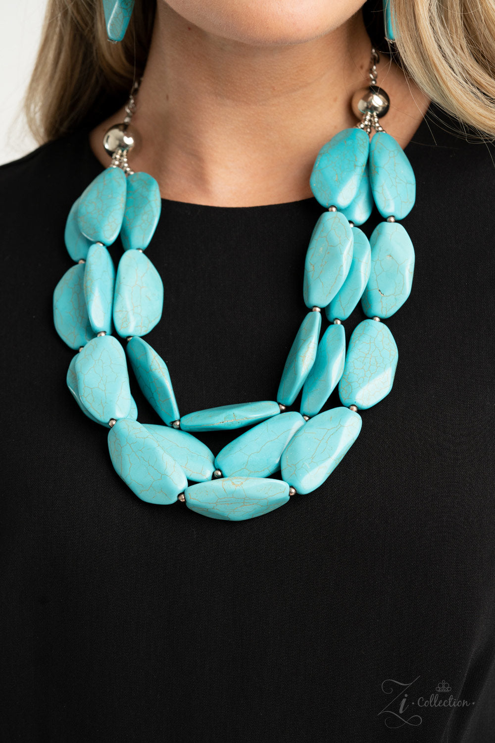 Paparazzi ZI Signature Collection-Authentic Blue Necklace Set