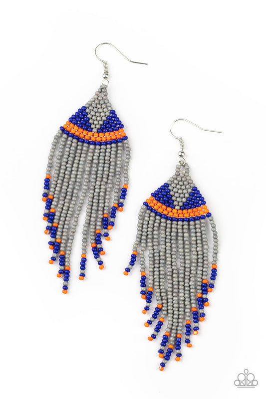 Paparazzi Accessories-BEADazzle Me Silver Earrings