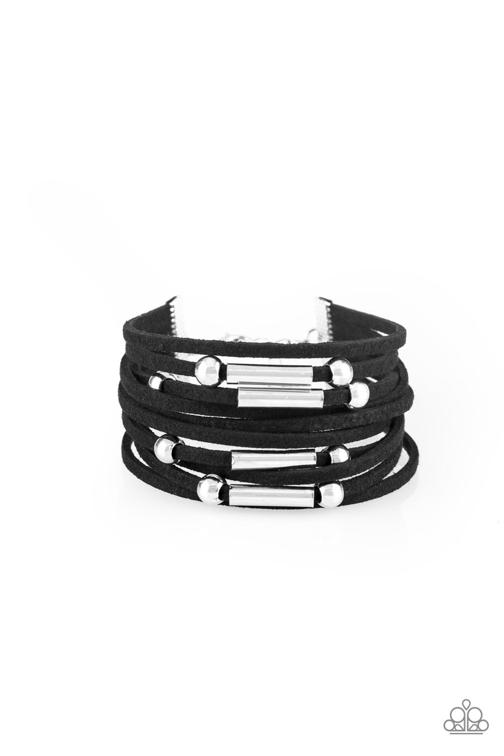 Paparazzi Accessories-Back To BACKPACKER Black Bracelet