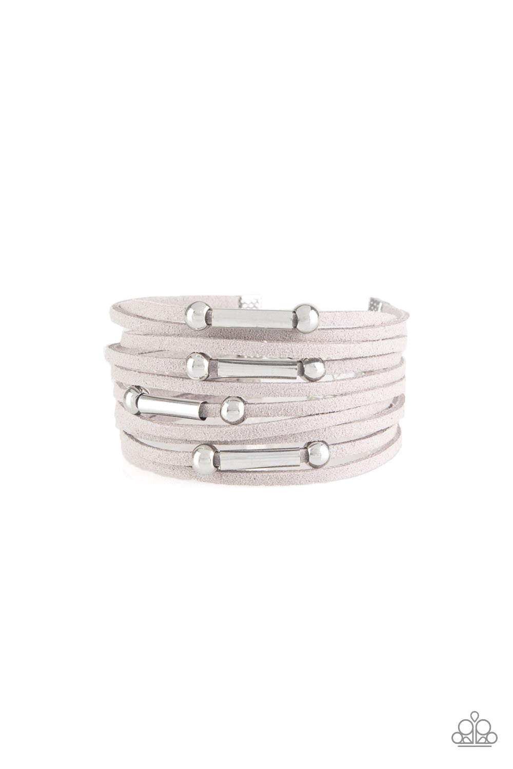 Paparazzi Accessories-Back to BACKPACKER Silver Accent Bracelet