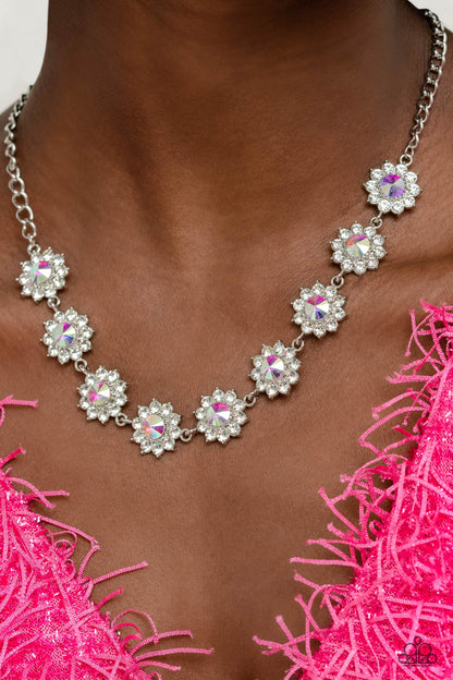 Paparazzi Accessories-Blooming Brilliance Multi Iridescent Necklace Set