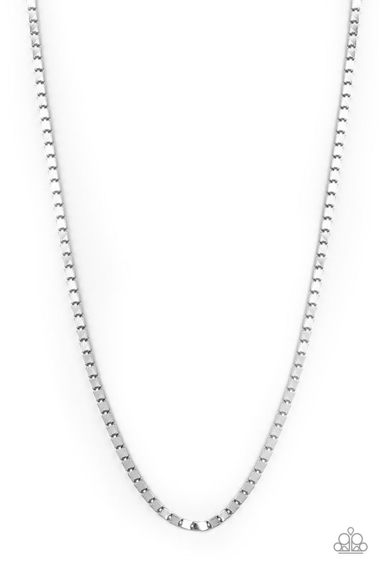 Paparazzi Accessories-Boxed-In Men's Silver Chain