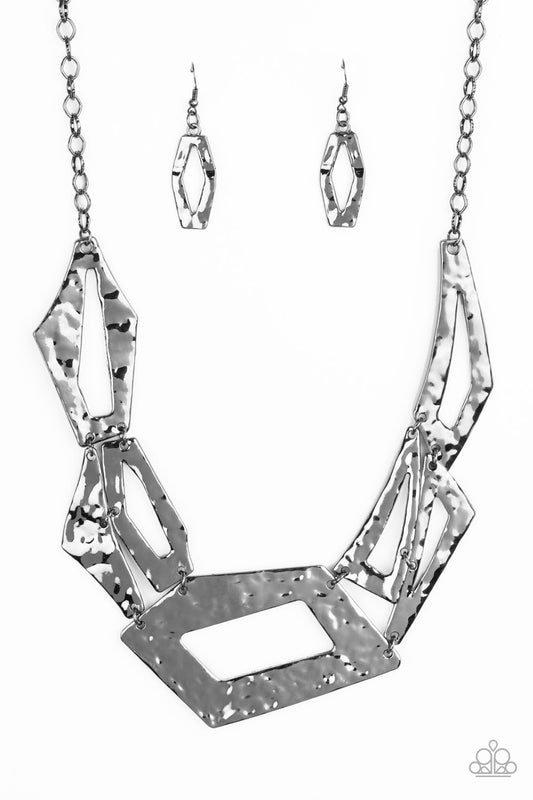 Paparazzi Accessories-Break The Mold Black Necklace Set