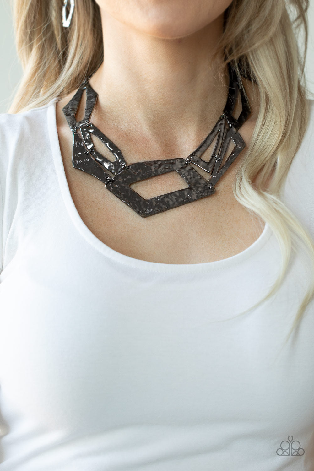 Paparazzi Accessories-Break The Mold Black Necklace Set