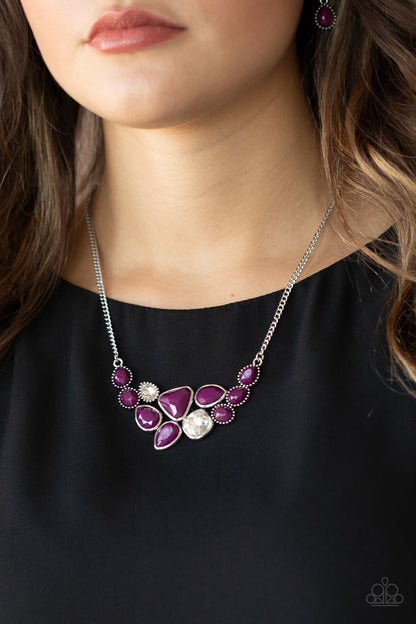 Paparazzi Accessories-Breathtaking Brilliance Purple Necklace Set