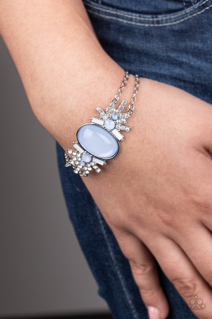 Paparazzi Accessories-Brilliantly Boho Blue Opaque Bracelet