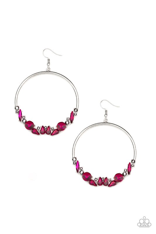 Paparazzi Accessories-Business Casual Pink Earrings