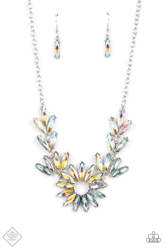 Paparazzi Accessories-Celestial Cruise Multi Iridescent Fashion Fix Necklace Set