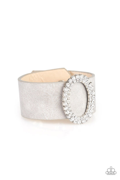 Paparazzi Accessories-Center Stage Starlet Silver Bracelet
