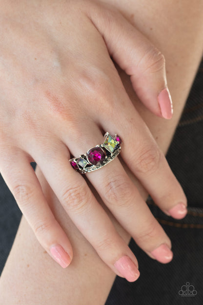 Paparazzi Accessories-Champion Couture Pink Ring