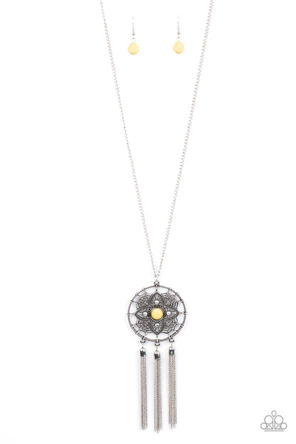 Paparazzi Accessories-Chasing Dreams Yellow Necklace Set