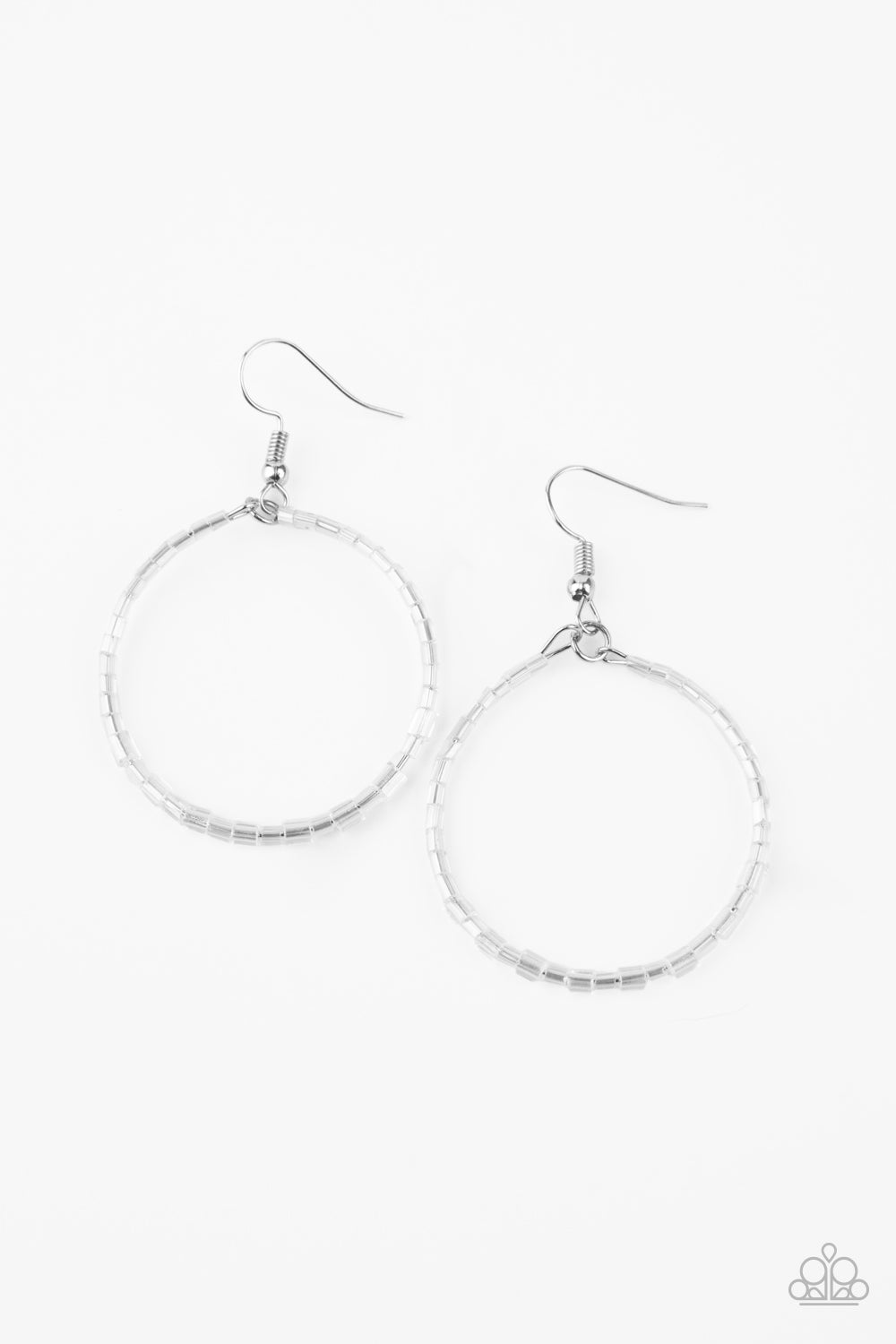 Paparazzi Accessories-Colorfully Curvy Shimmery Earrings