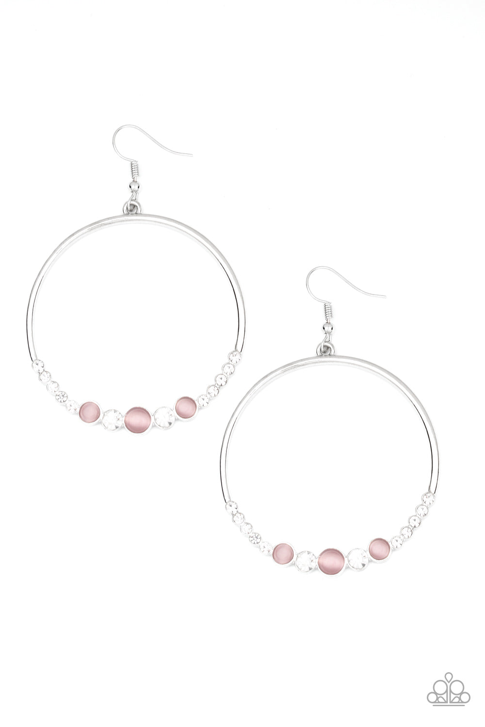 Paparazzi Accessories-Dancing Radiance  Pink Earrings