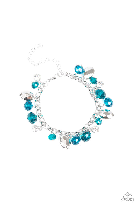 Paparazzi Accessories-Dazing Dazzle Blue Bracelet