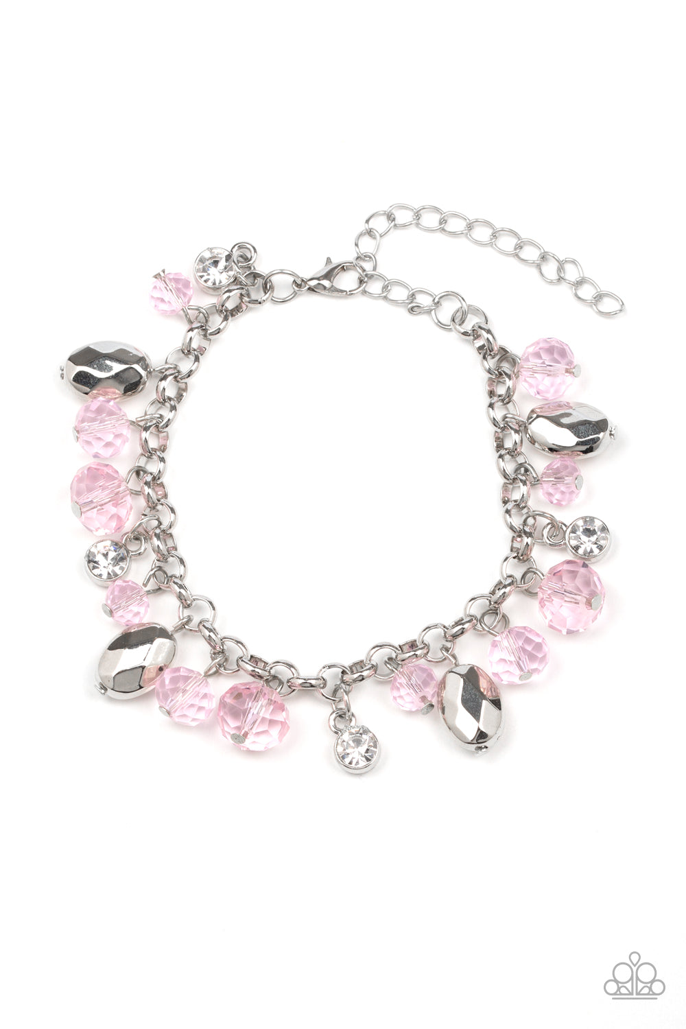 Paparazzi Accessories-Dazing Dazzle Pink Bracelet