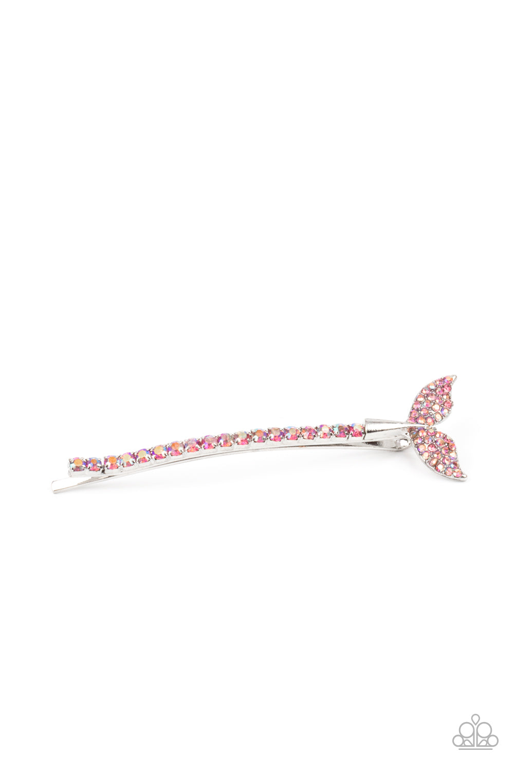 Paparazzi Accessories-Deep Dive Pink Iridescent Mermaid Hair Clip