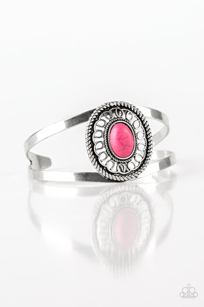 Paparazzi Accessories-Deep In The TUMBLEWEEDS-Pink Bracelet