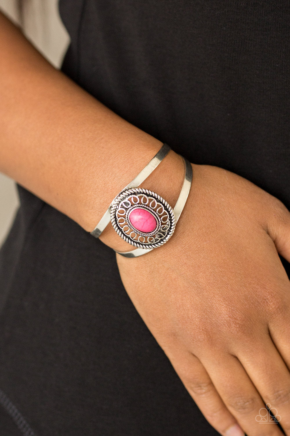 Paparazzi Accessories-Deep In The TUMBLEWEEDS-Pink Bracelet