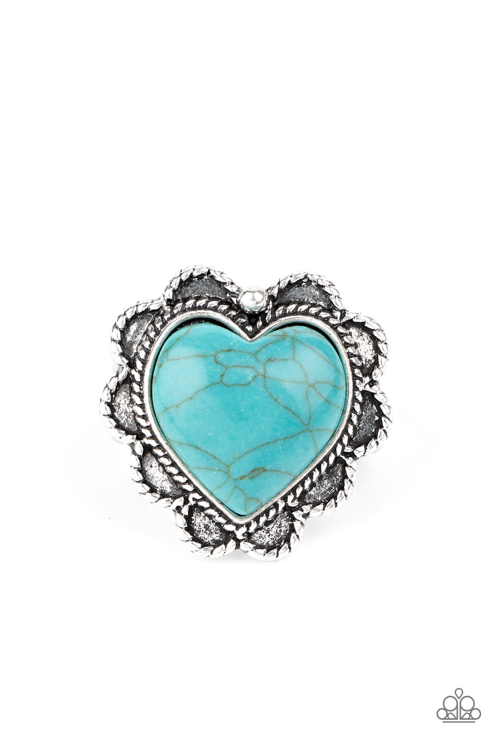 Paparazzi Accessories-Desert Desire Blue Turquoise Ring