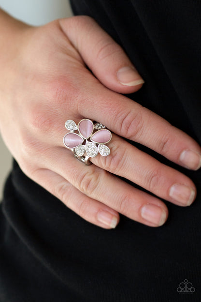 Paparazzi Accessories-Diamond Daisies Pink Ring