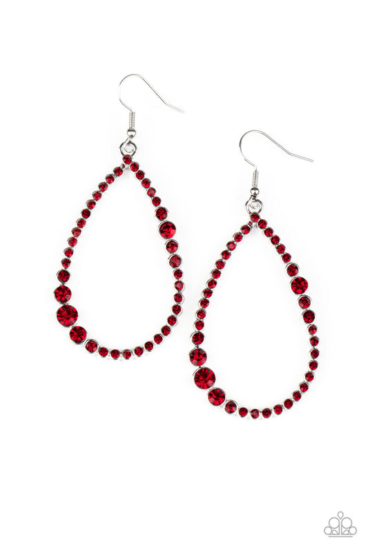 Paparazzi Accessories- Diva Dimension Red Earrings
