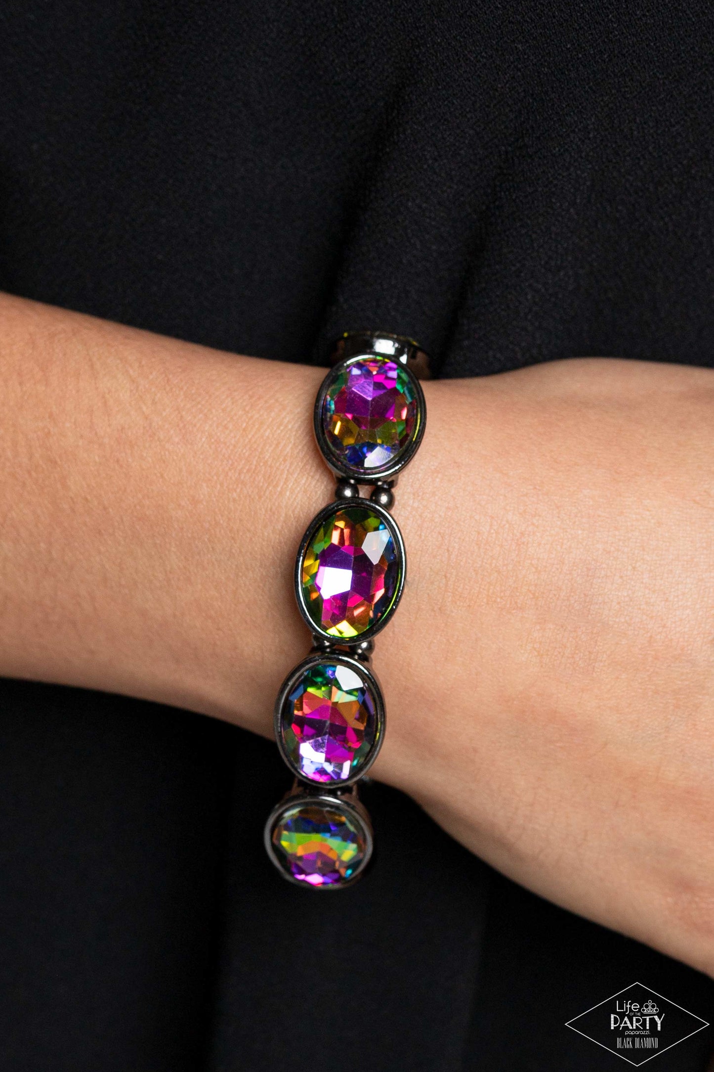 Paparazzi Accessories-Diva In Disguise Multi Oil Spill LOTP Bracelet