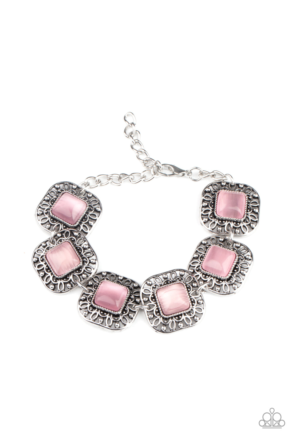 Paparazzi Accessories-Dreamy Destinations Pink Cat's Eye Bracelet