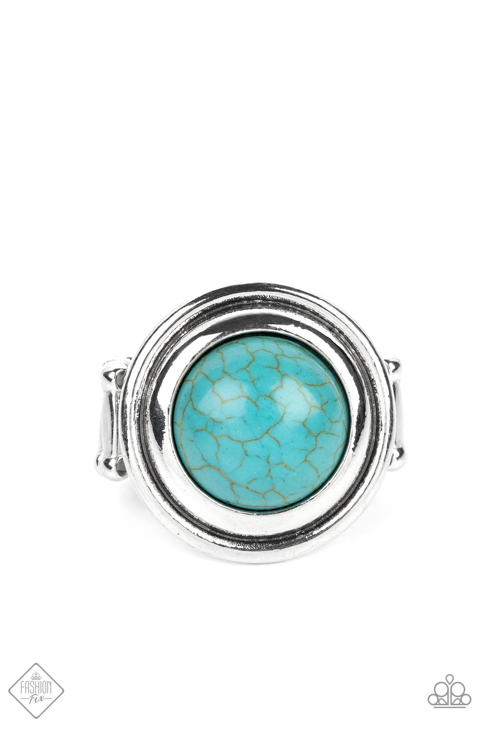 Paparazzi Accessories-Drive you Wild Turquoise Circular  Ring