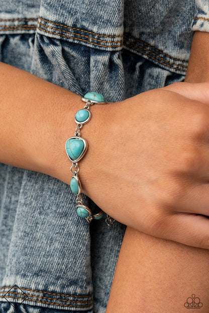 Paparazzi Accessories-Eco-Friendly Fashionista Turquoise Bracelet