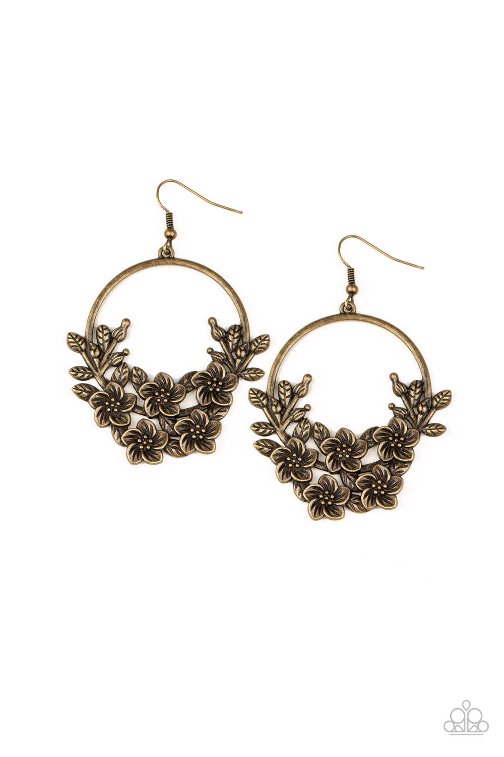 Paparazzi Accessories-Eden Essence Brass Earrings