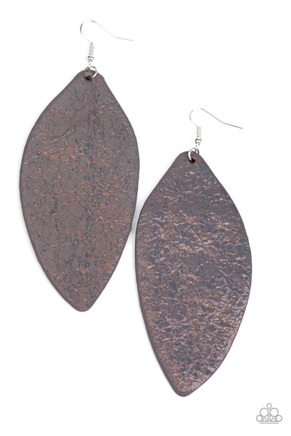 Paparazzi Accessories-Eden Radiance Multi Leaf Earrings