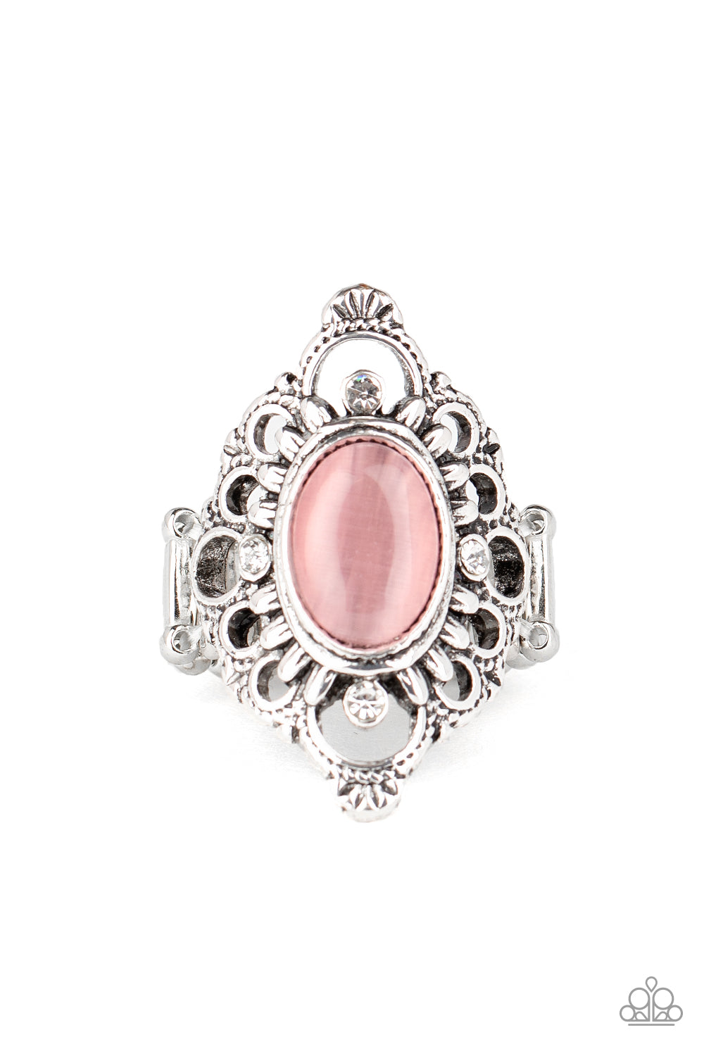 Paparazzi Accessories-Elegantly Enchanted Pink Ring