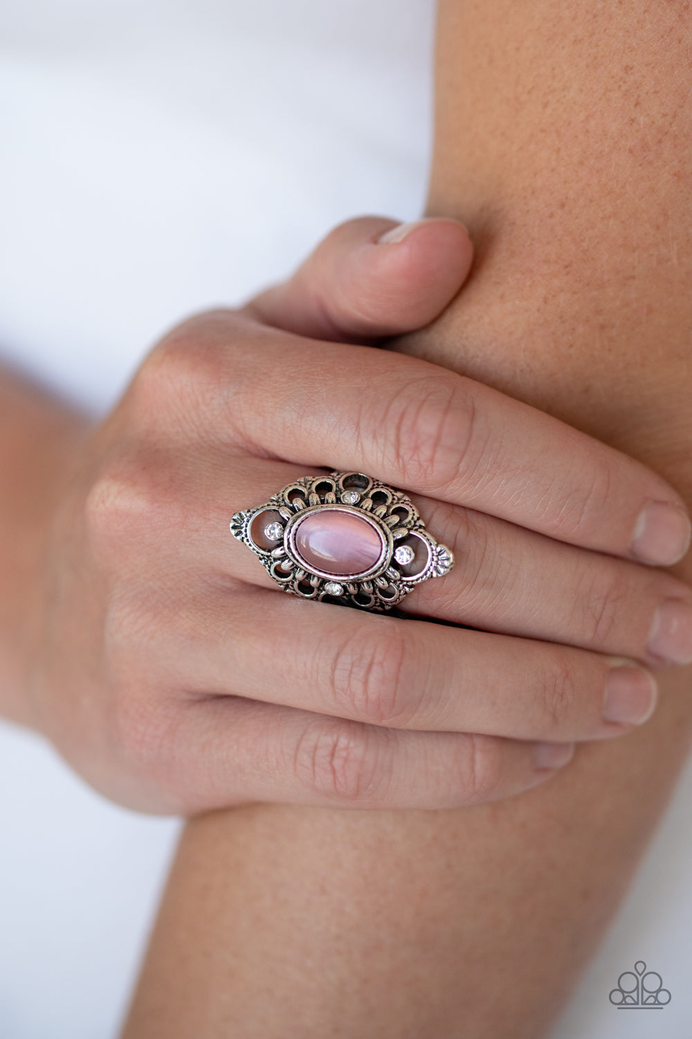 Paparazzi Accessories-Elegantly Enchanted Pink Ring