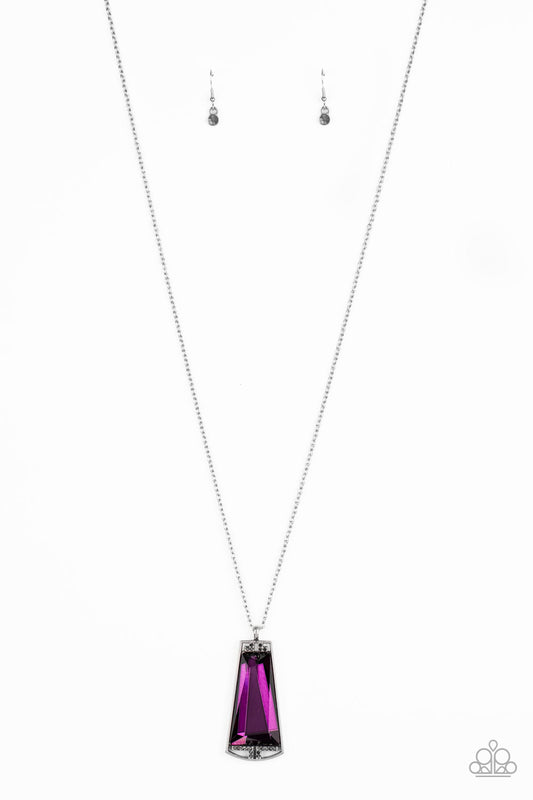 Paparazzi Accessories-Empire State Elegance Purple Necklace Set