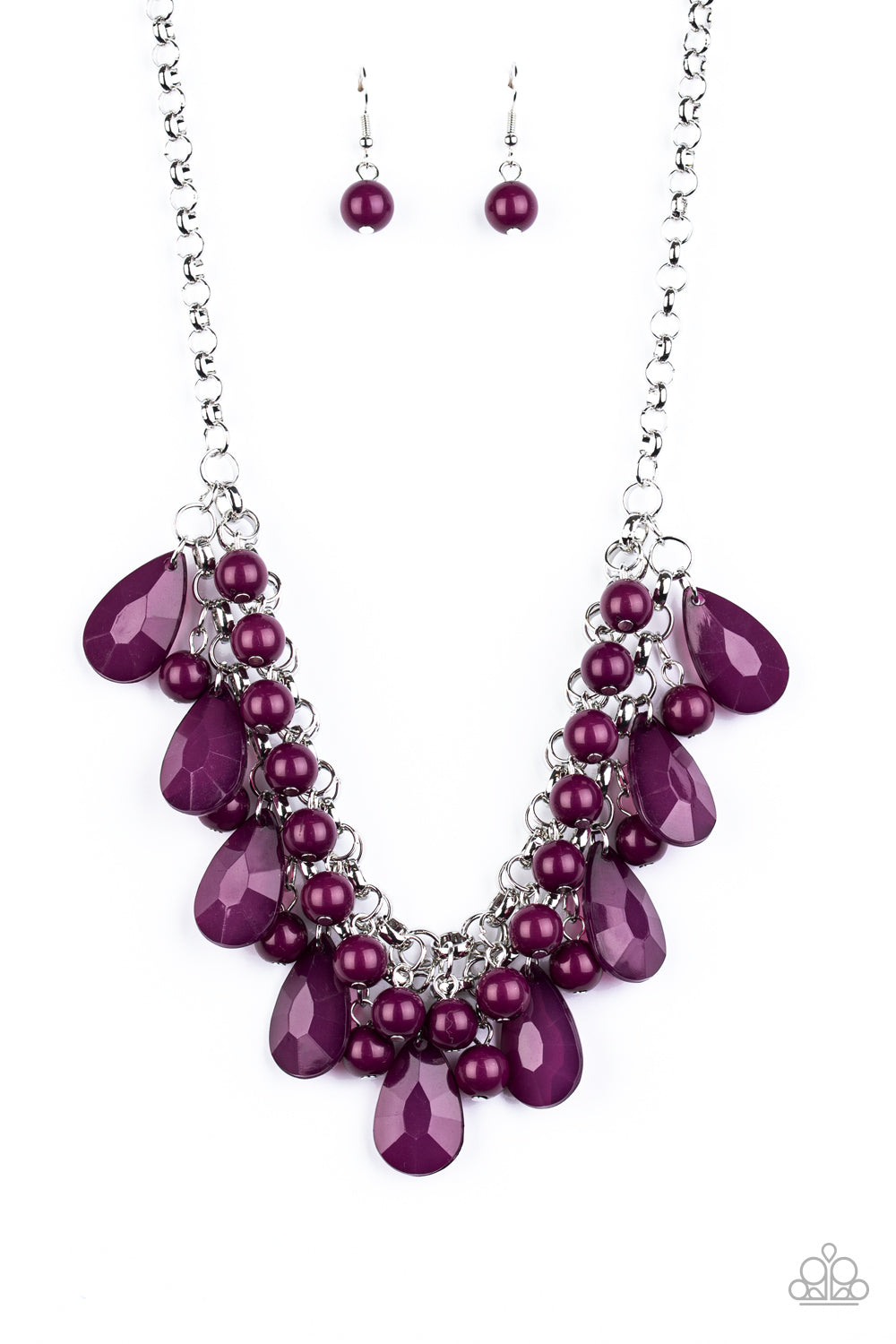 Paparazzi Accessories-Endless Effervescence Purple Necklace Set