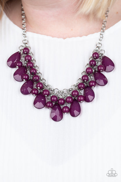 Paparazzi Accessories-Endless Effervescence Purple Necklace Set