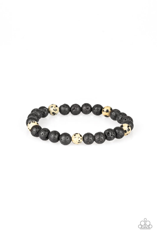 Paparazzi Accessories-Enlivened Multi Stone Men's Bracelet